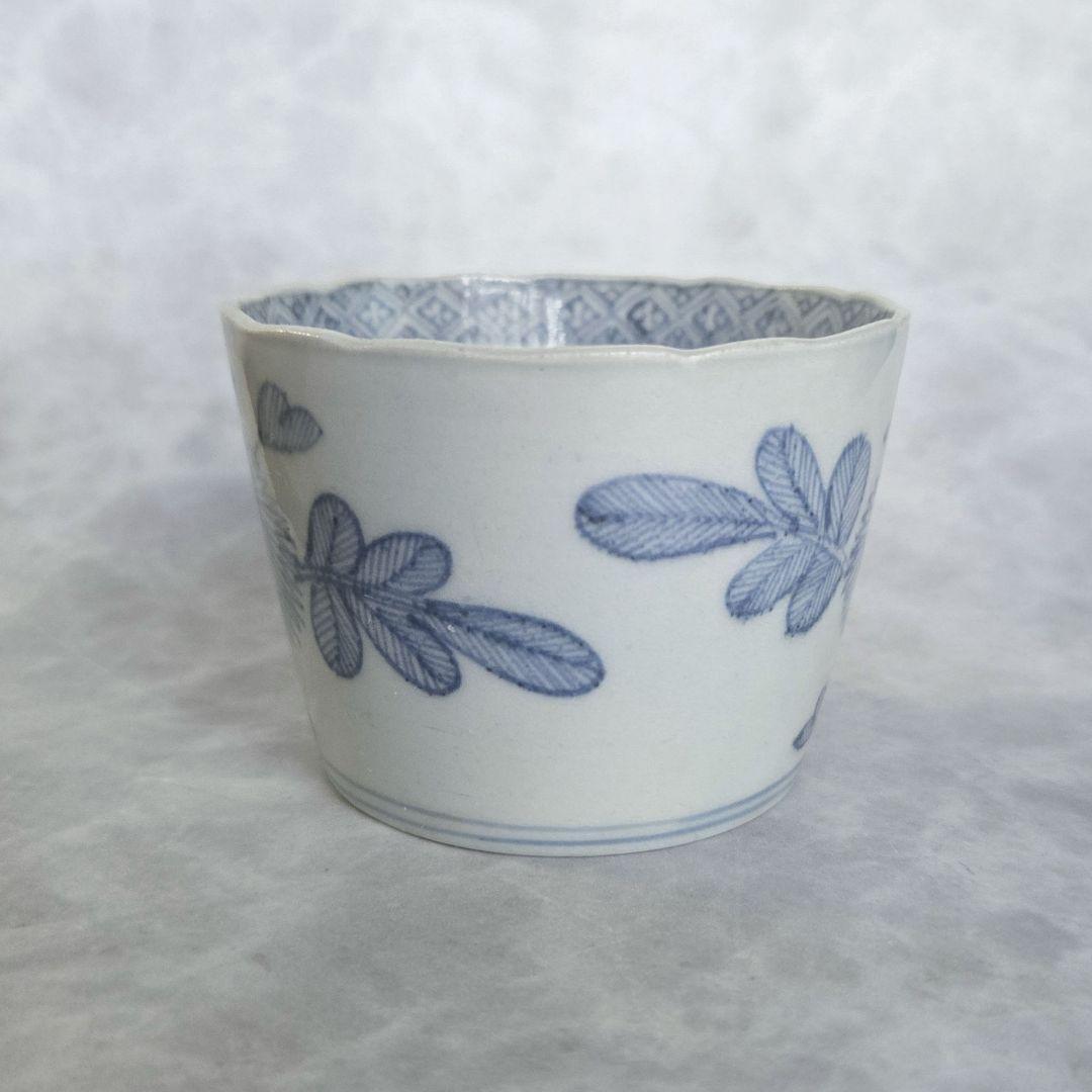 無傷　完品　古伊万里　染付　猪口　蕎麦猪口　江戸時代　向付　骨董　アンティーク