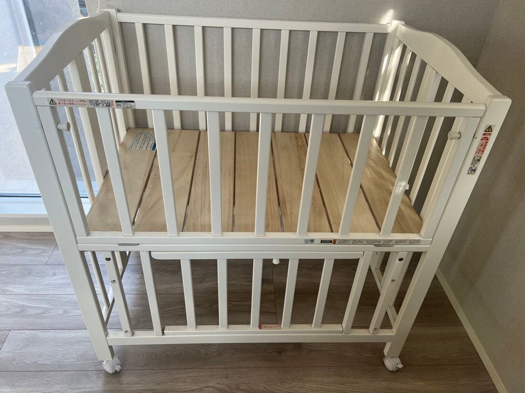 KATOJI 折りたたみ ベビーベッド 木製 ミニサイズ