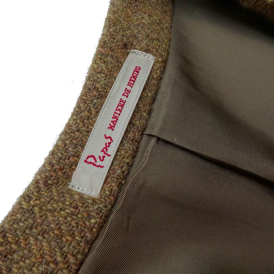 英国生地製Papas パパス カシミア100％ジャケット ブレザー紳士服46冬用