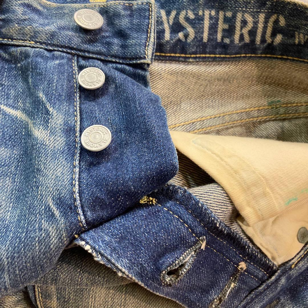 HYSTERIC GLAMOUR デニムパンツ y2k ダメージ加工　D29