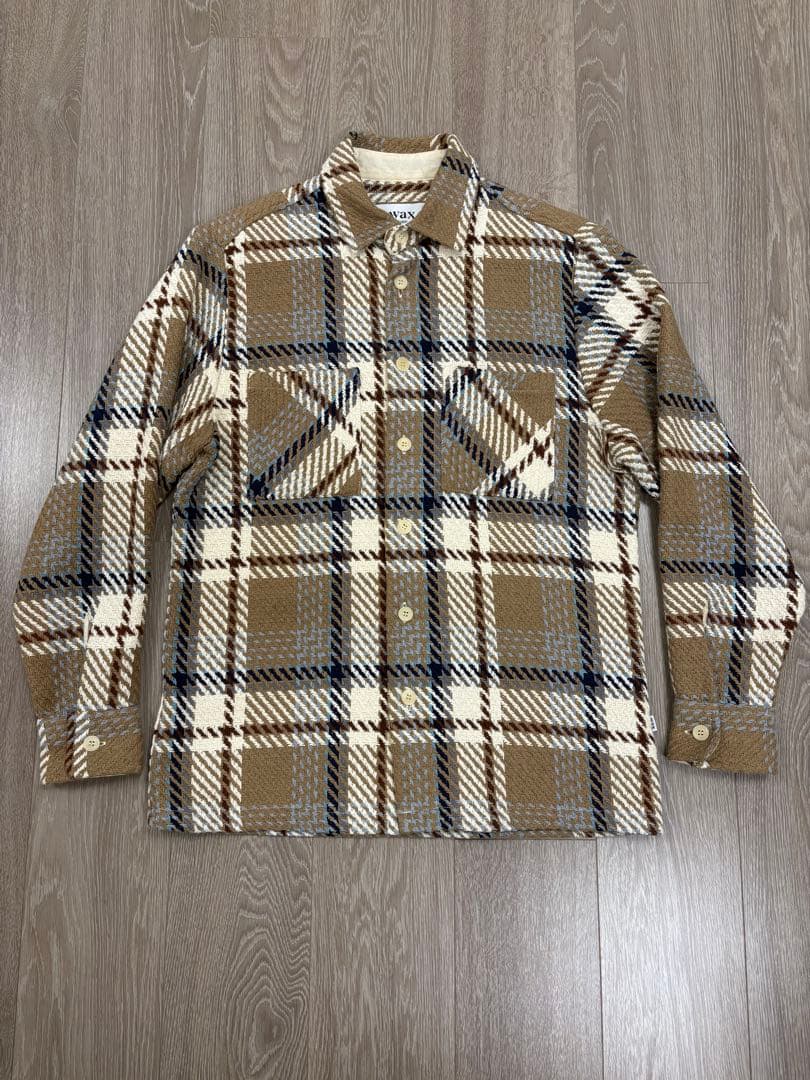 wax london ワックスロンドン EcruBeige オーバーシャツ M