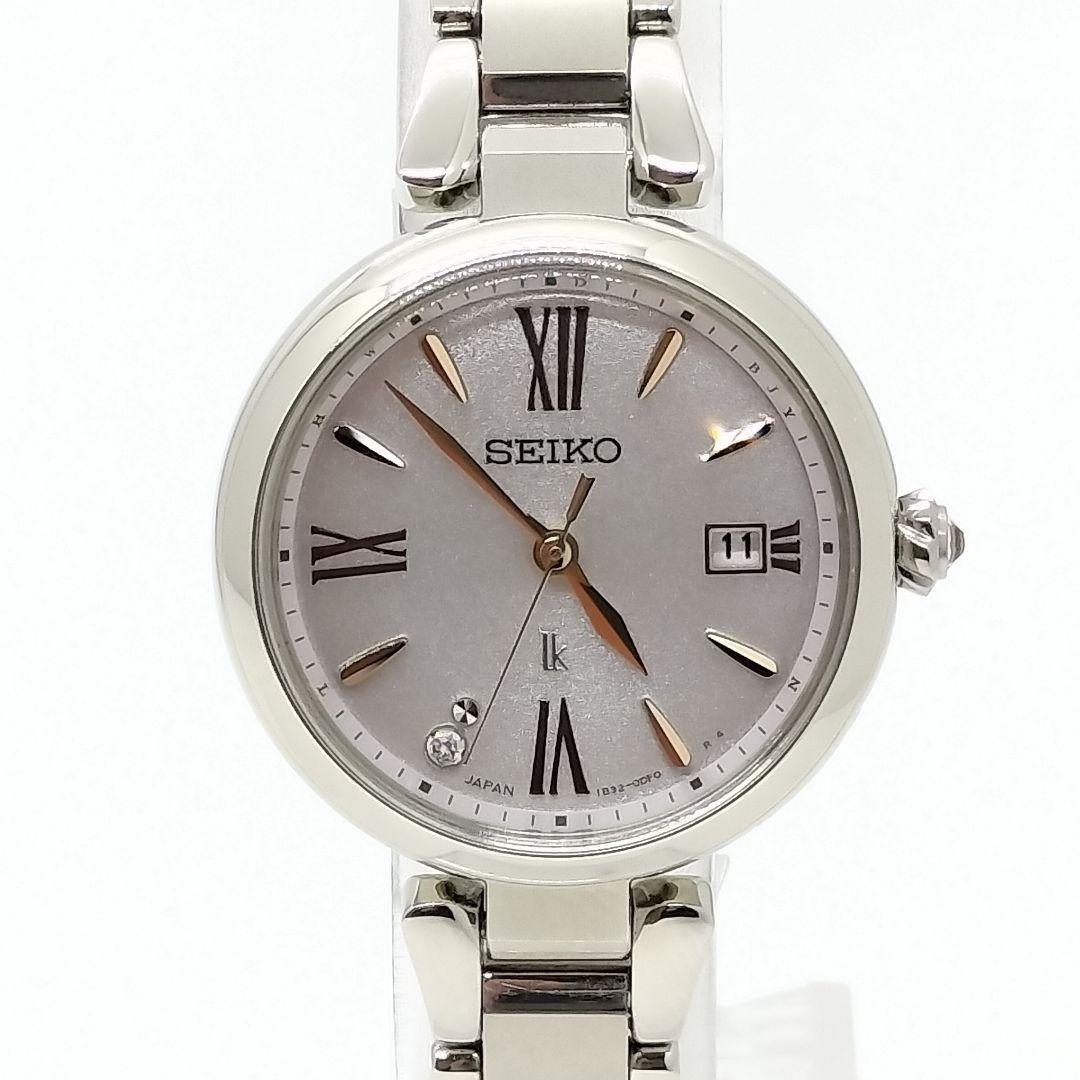 【良品】セイコー ルキア ソーラー電波 SSQW081 保付きレディース腕時計