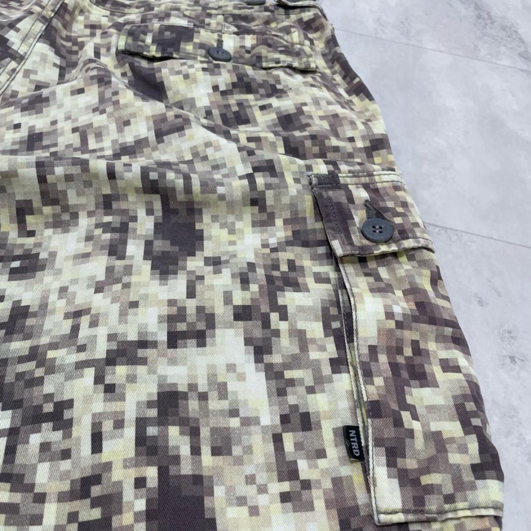ナイトレイド ナイトロウ ハーフパンツ カーゴショーツ カモフラ モザイク