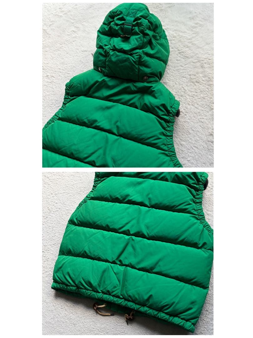 【極美品】ポロラルフローレン ボリュームダウンベスト フード付 グリーン 現行品