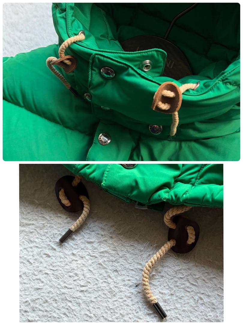 【極美品】ポロラルフローレン ボリュームダウンベスト フード付 グリーン 現行品