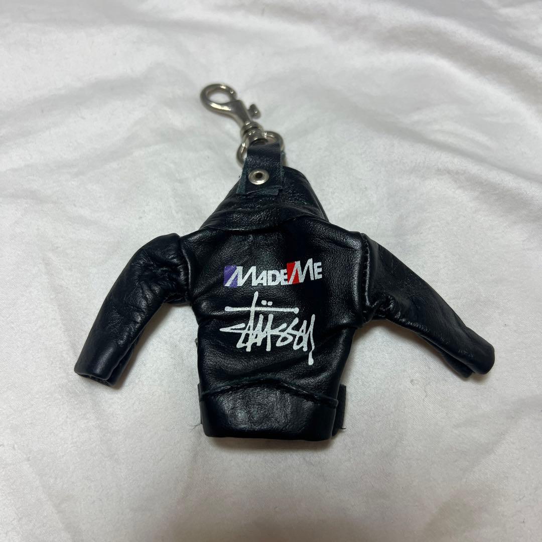 old stussy ライダース キーホルダー 革ジャン