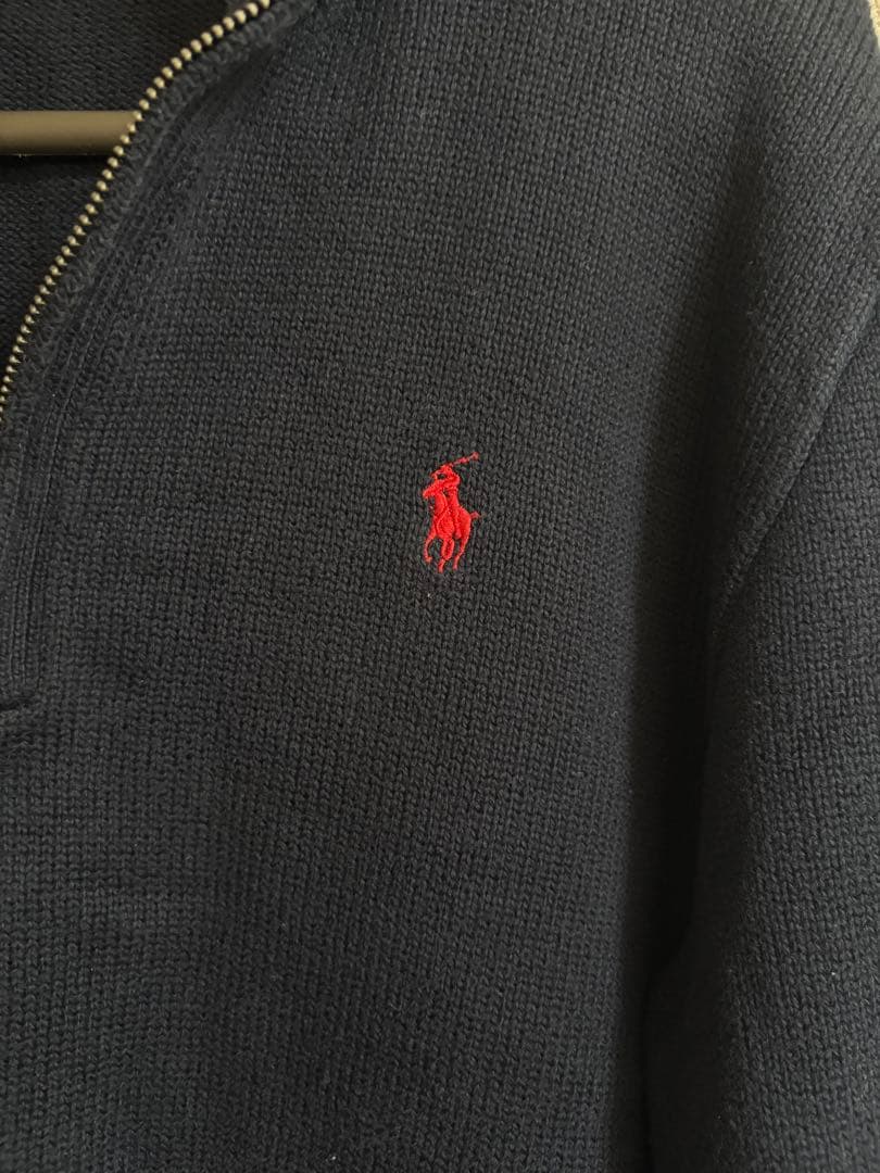 Polo Ralph Lauren ネイビー ハーフジップ M