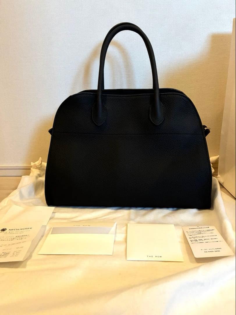 最終値下げ【新品】THE ROW マルゴー12 黒★国内百貨店購入