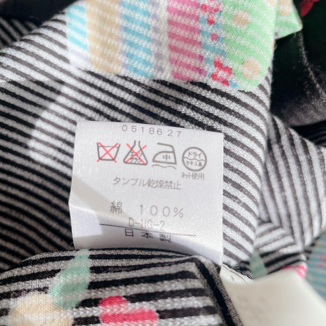 美品✨ LEONARD レオナール 長袖シャツ 総柄　日本製　サイズ40 黒　花