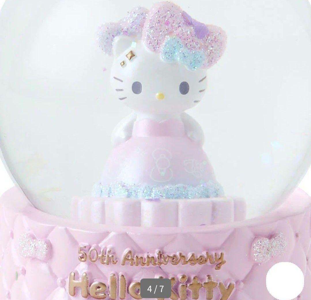 ハローキティ▫スノーグローブM▫ハローキティ50周年▫スノードーム▫キティちゃん