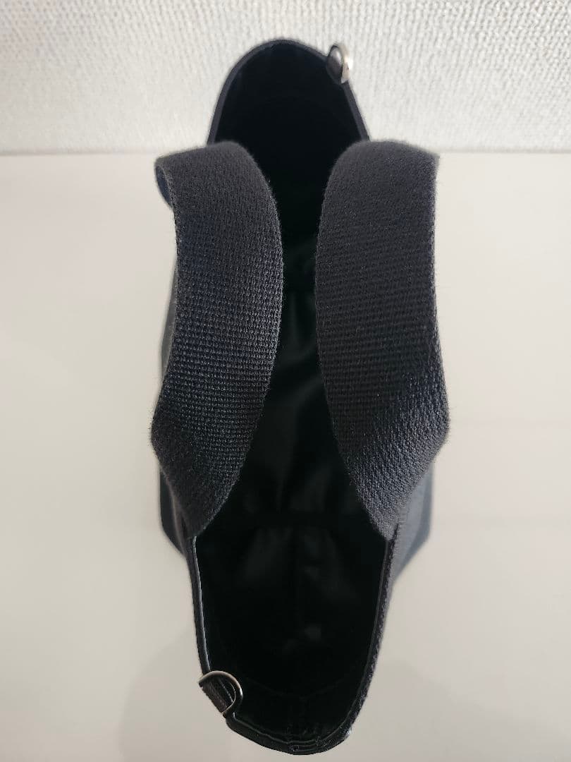 【美品】エルベシャプリエ 2701C 舟型トートS　黒　ノワール×ノワール