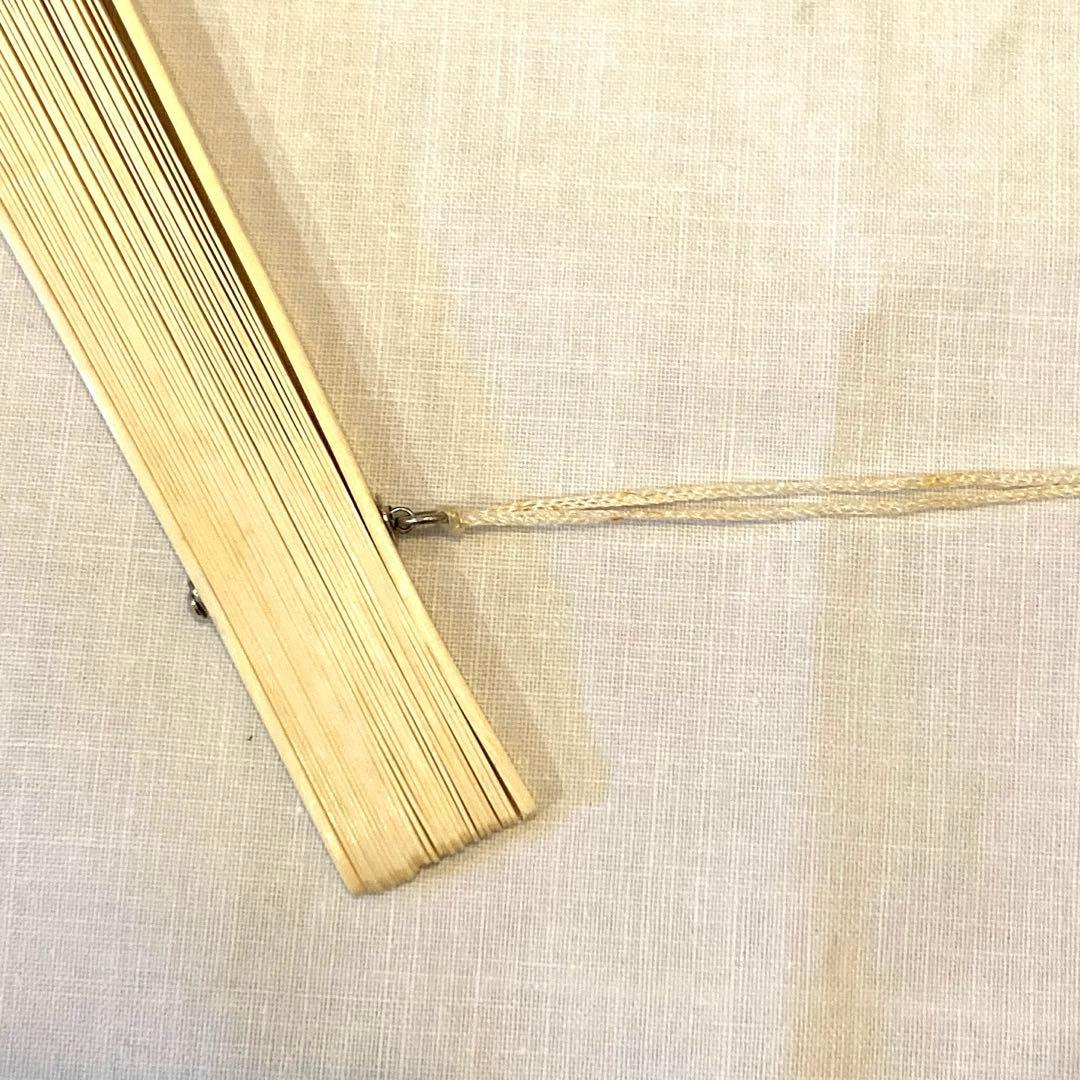 象牙調　透かし模様　扇子