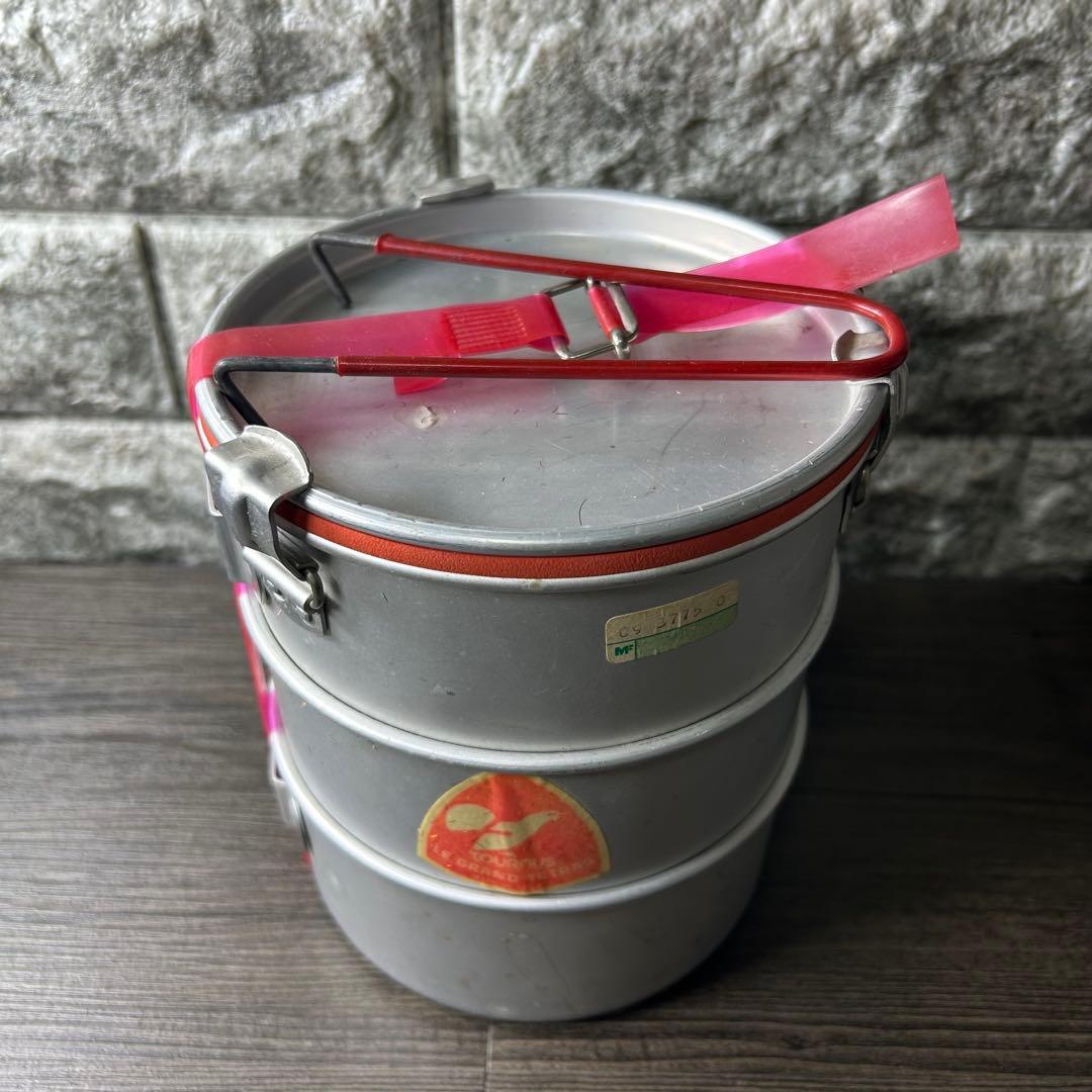 LE GRAND TETRAS ３段 丸型 フードキャリー フードコンテナ