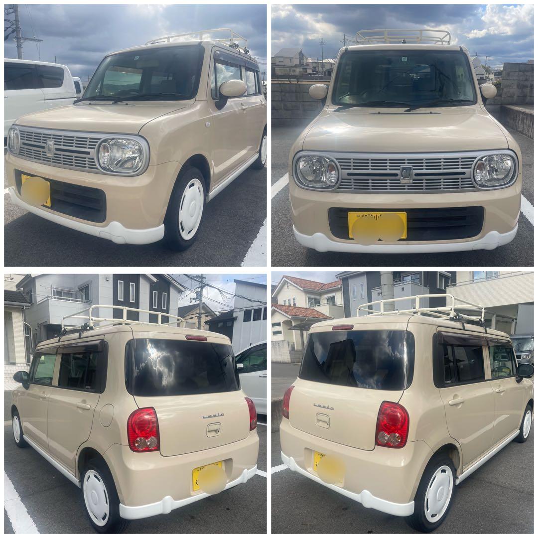 車検2年付コミコミ☆可愛いルーフキャリア付、ツートンスタイル☆アルトラパン