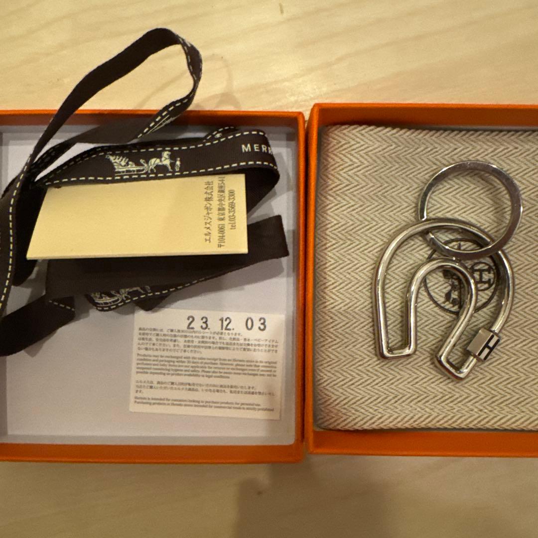 HERMES フェールアシュヴァル　キーホルダー　正規店カード付