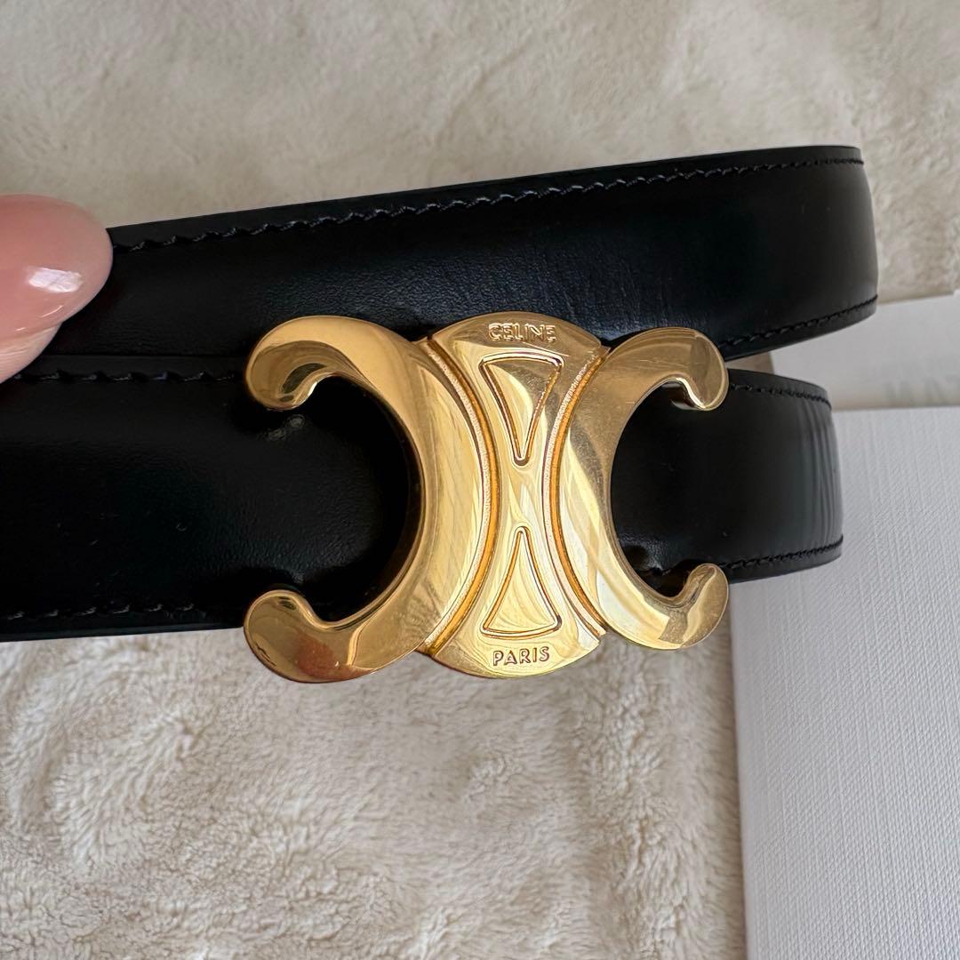 Celine トリオンフ バックル＆リバーシブルストラップ 25MM セリーヌ