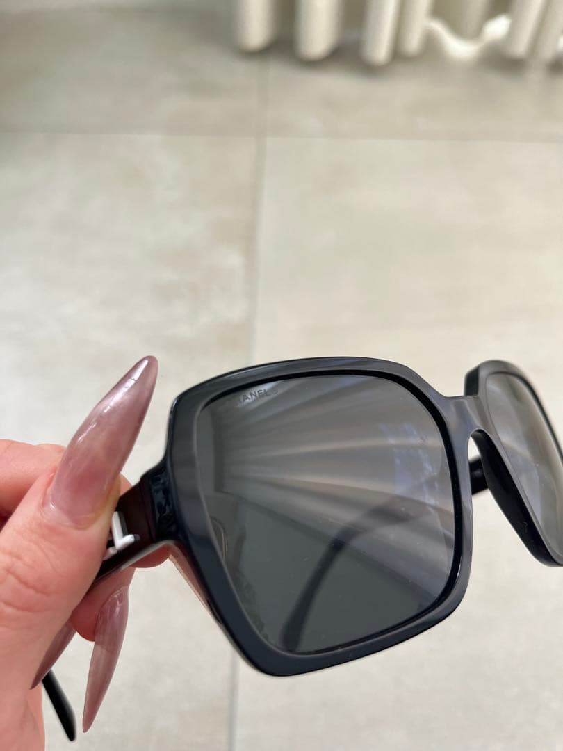 【ほぼ未使用】CHANEL スクエアサングラス 5408 ブラック
