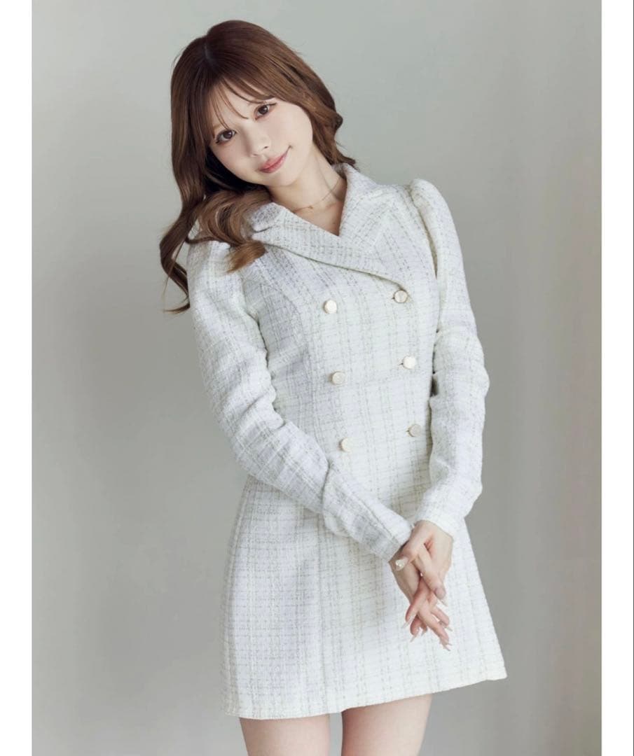 EATME テーラードカラーミニワンピース