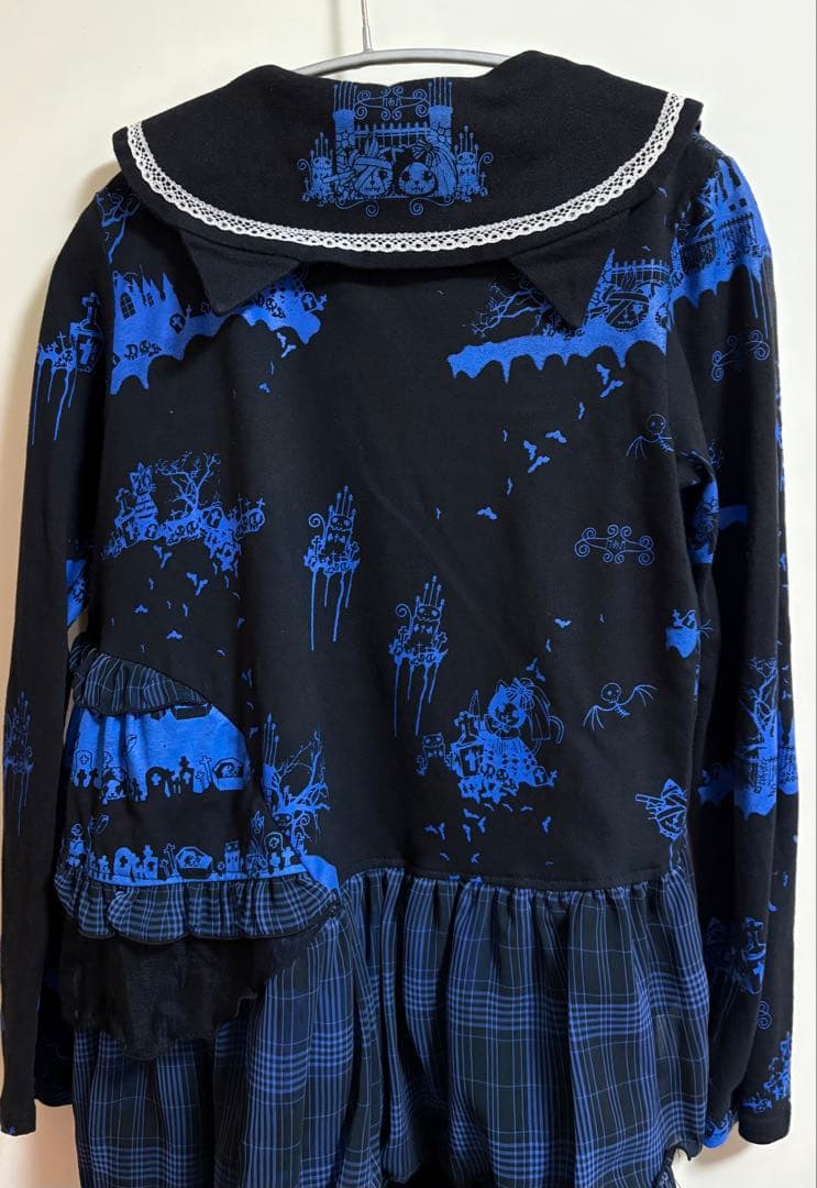 HANGRY&ANGRY アウター 青×黒 美品 /夹克，蓝黑配色，成色极佳