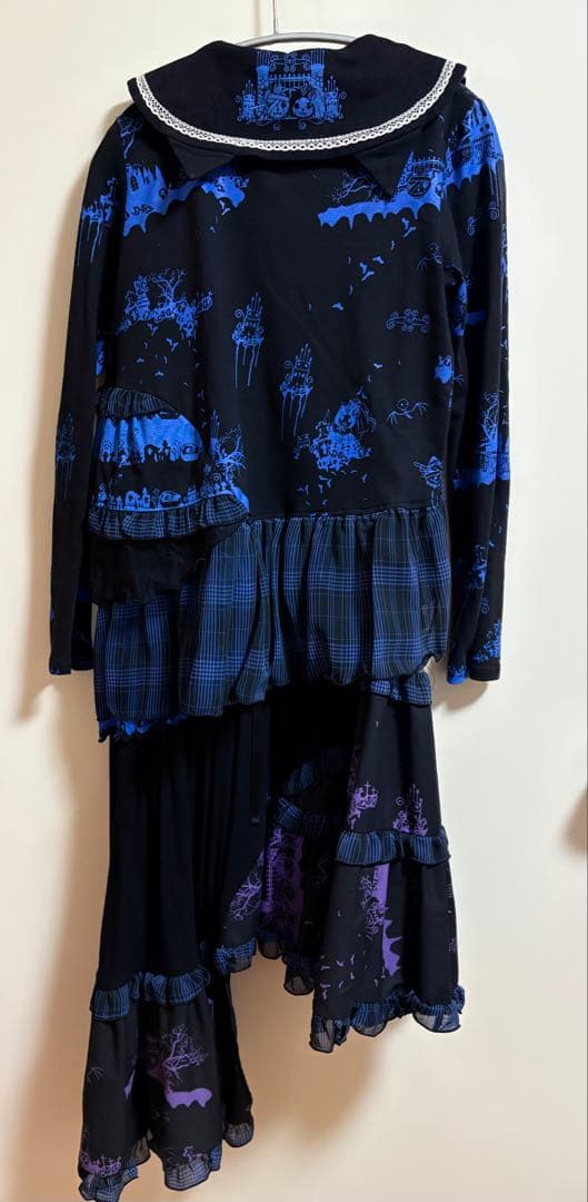 HANGRY&ANGRY アウター 青×黒 美品 /夹克，蓝黑配色，成色极佳