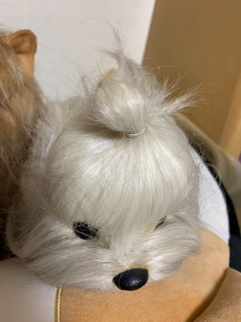 【ドレッシー　ペット】　ぬいぐるみ　マルチーズ　犬 日本製　昭和レトロ