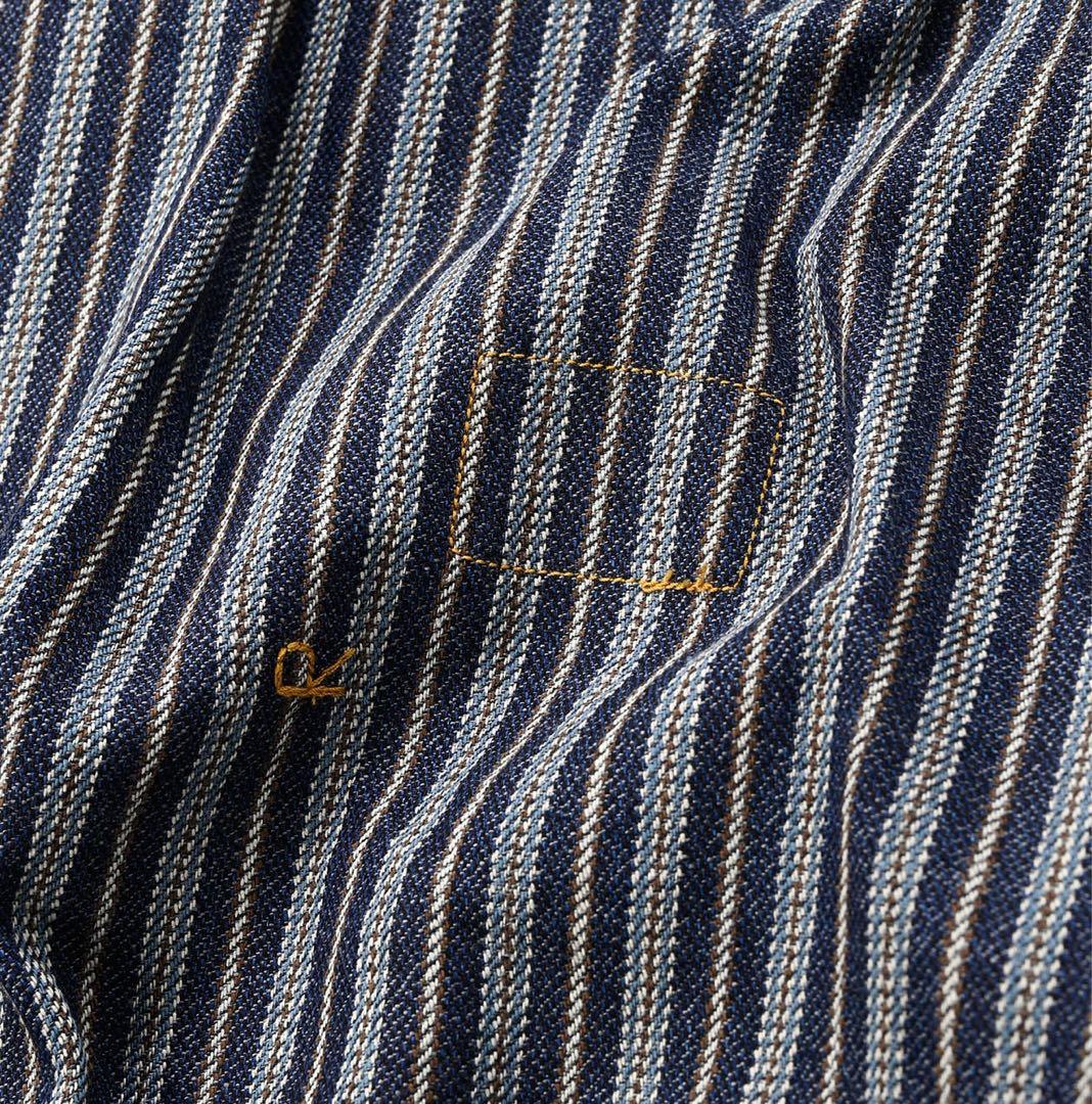 45R 春コットンツイードのドレス　インディゴ