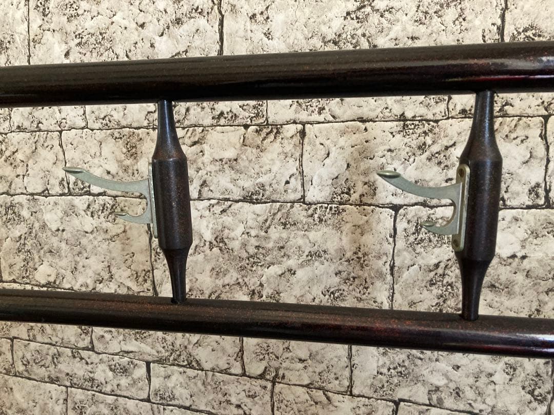 稀少 古道具 当時物 無垢材 木製 衣紋掛け 衣桁 着物掛け 高さ151cm 鶴