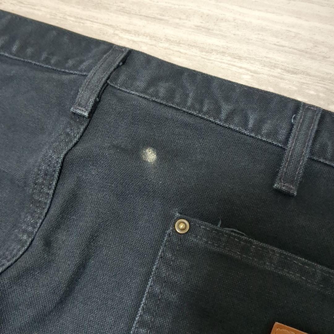 Carhartt ダブルニー 黒 ダック ペインターパンツ 38-32