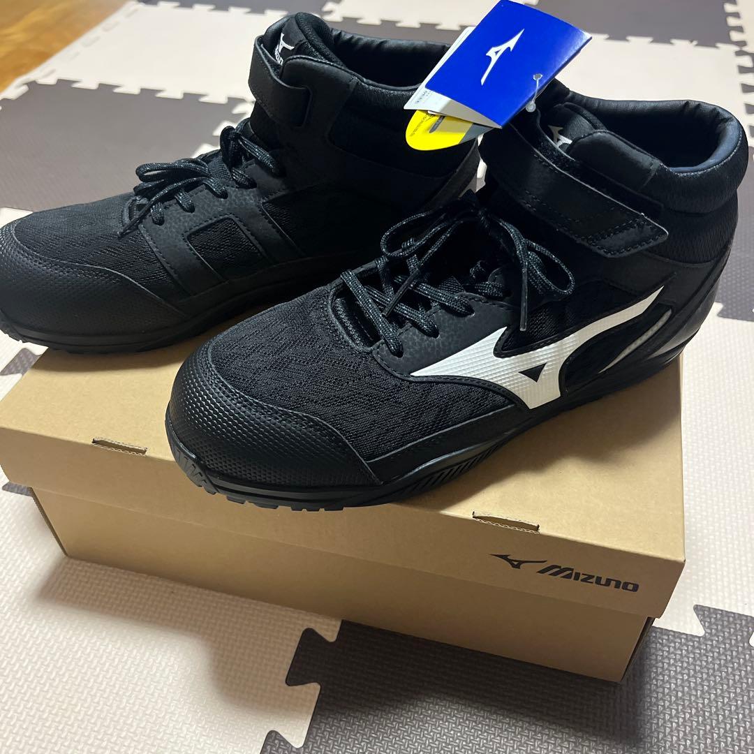 ミズノ安全靴 ブラック ハイカットオールマイティSDⅡ13H 26.0