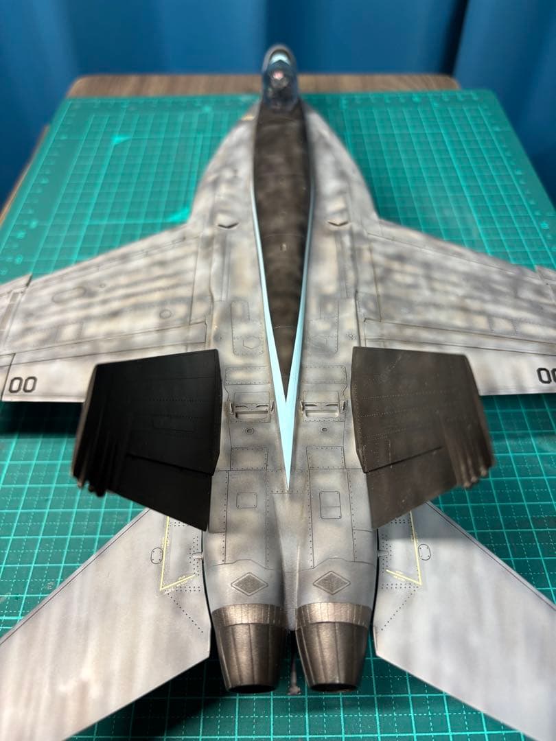 戦闘機　プラモデル　完成品　ハセガワ　1/48 F/A18-E