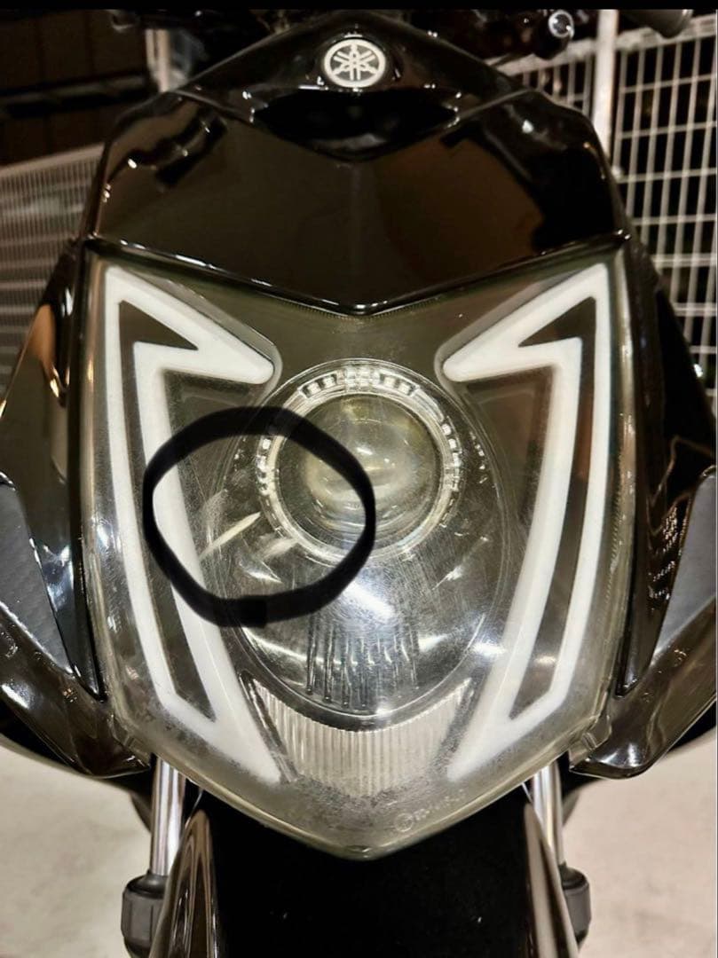 シグナス3型用 社外ヘッドライト プロジェクター付きレッドアイ