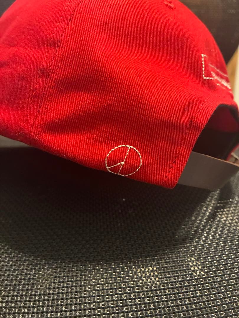 帽子 peaceminusone BALL CAP #1 RED