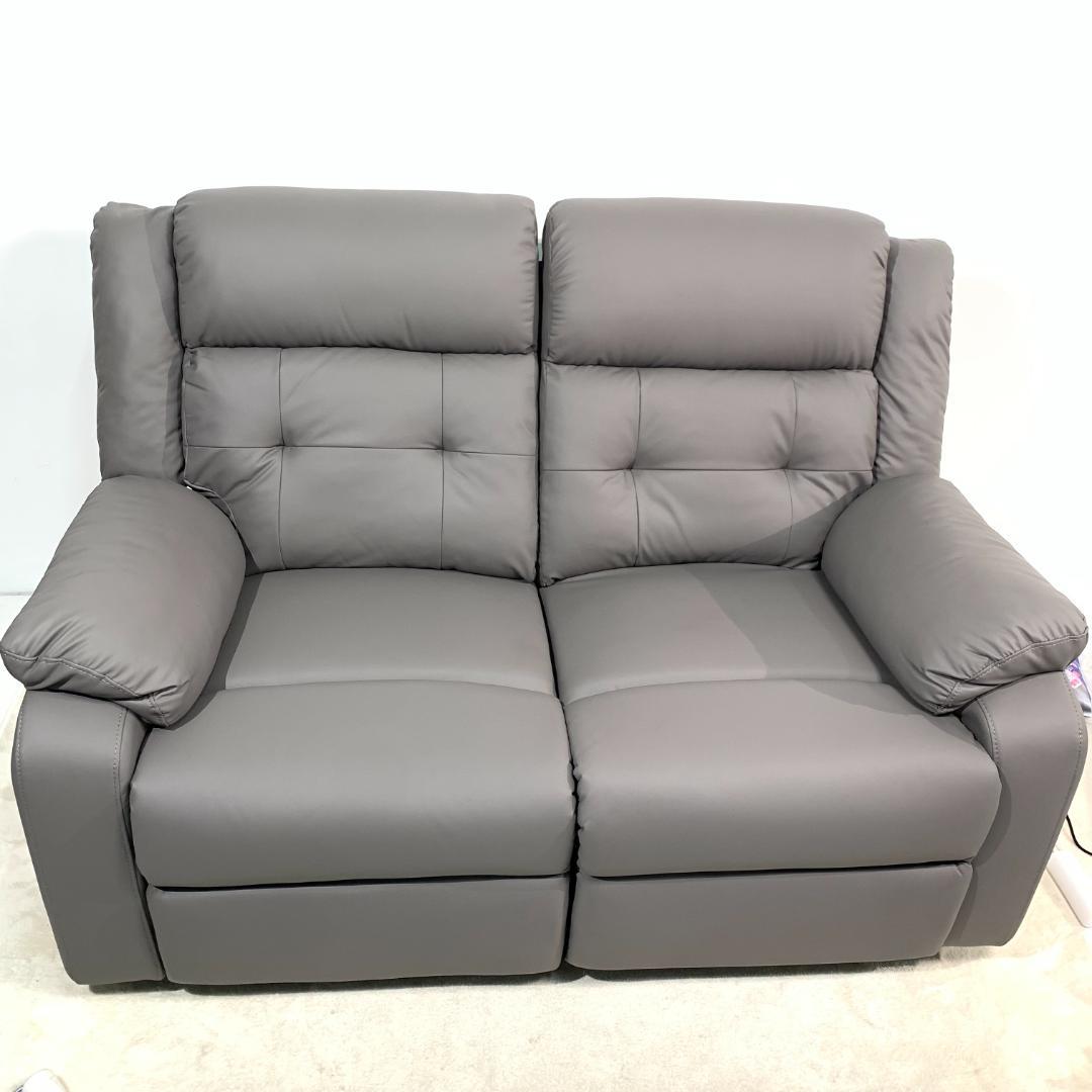 訳あり新品　リクライニングソファ 2人掛け 電動ソファー　546+547