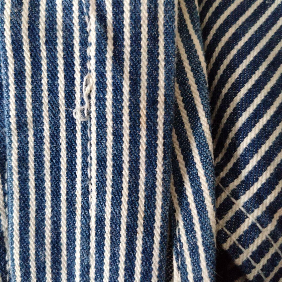 90's OSHKOSH オーバーオール USA製 ヒッコリーストライプ