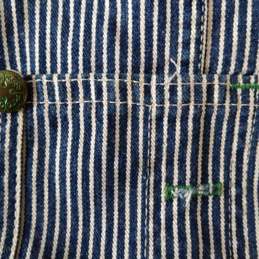 90's OSHKOSH オーバーオール USA製 ヒッコリーストライプ