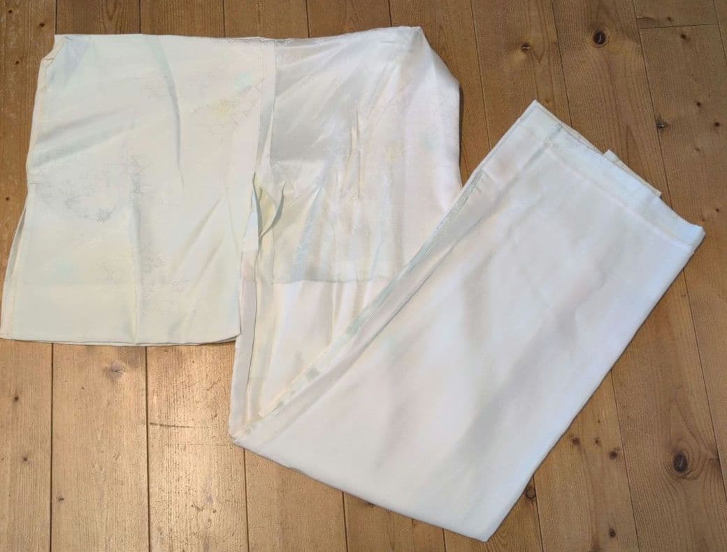 正絹長襦袢　ふるるん　洗える長襦袢　半衿付　衣紋抜　表示付