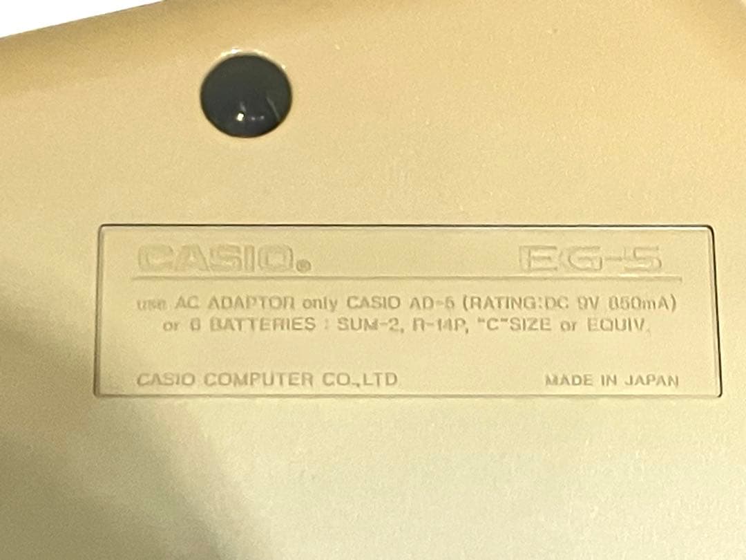 CASIO EG-5 エレキギター 当時物ジャンク品 ソフトケース 説明書付き