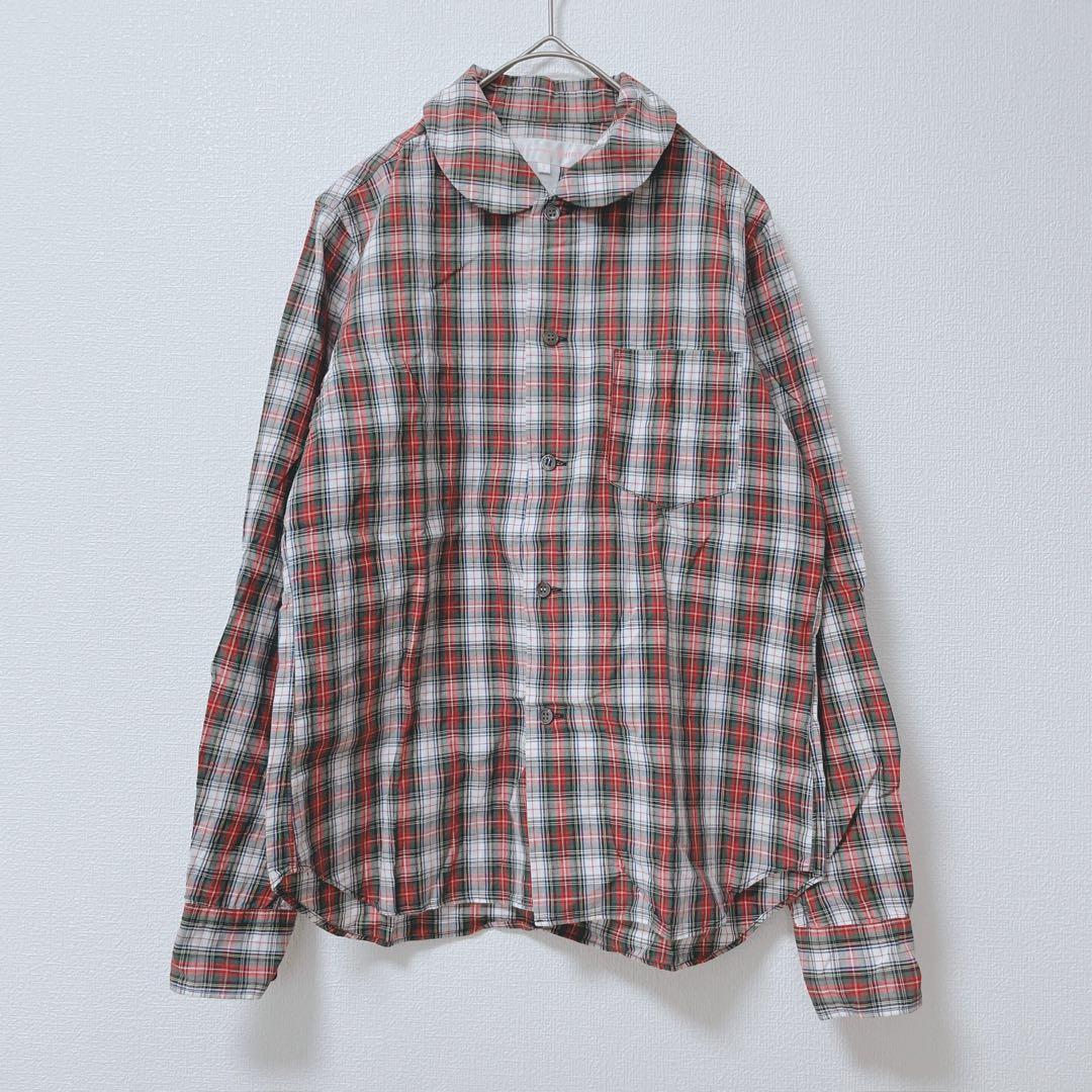 コムデギャルソンシャツ　シャツ　羽織　カジュアル　丸襟　薄手　コットン100　Ｓ