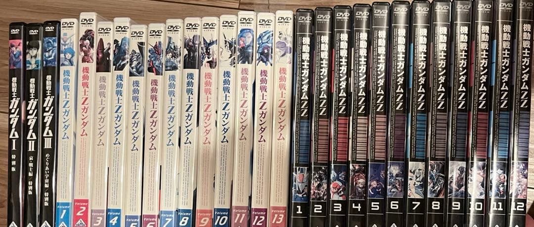 機動戦士ガンダム + Zガンダム zzガンダム dvd セット　セル版