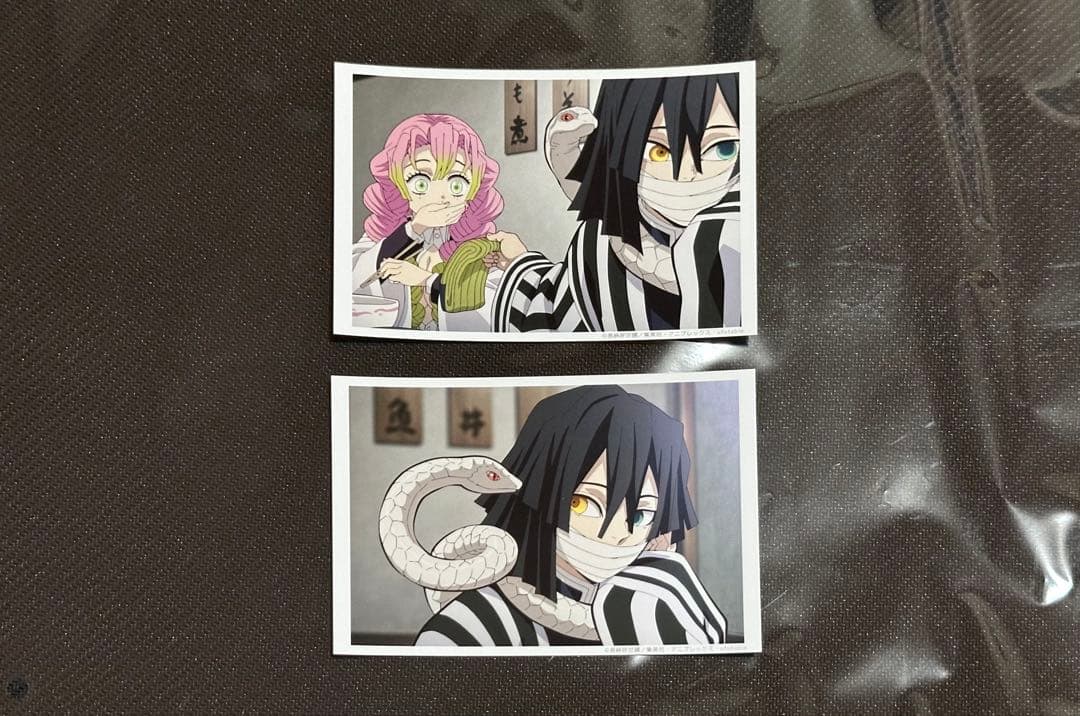 鬼滅の刃　場面写ブロマイドくじ 甘露寺蜜璃　伊黒小芭内　刀鍛冶編