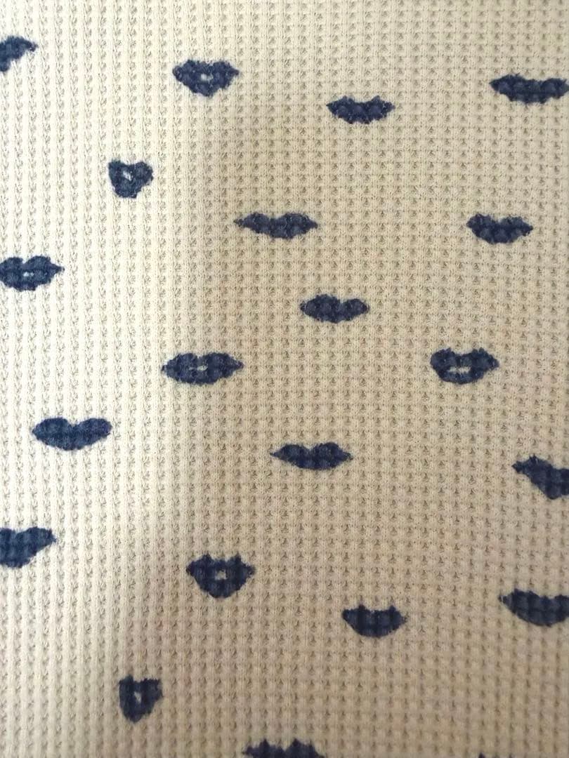 R.H. Vintage Love ワッフルプルオーバー リップ柄