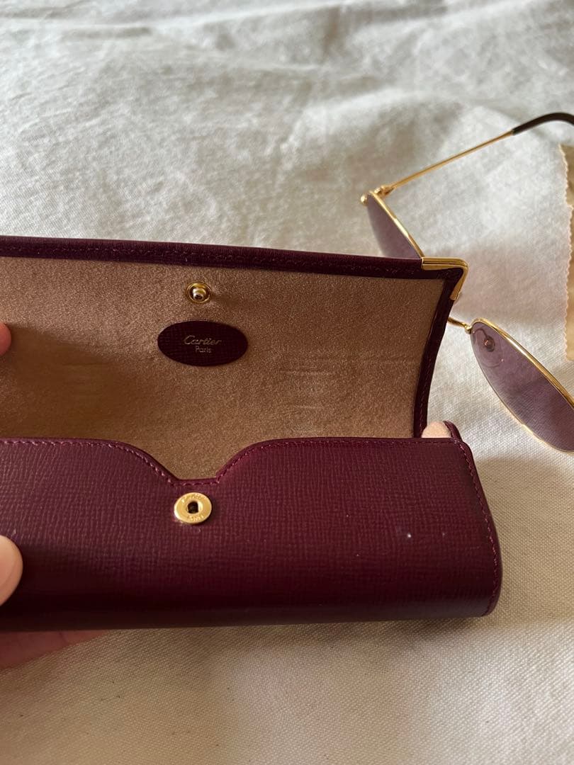 小物 90s old Cartier gold Boston l frame