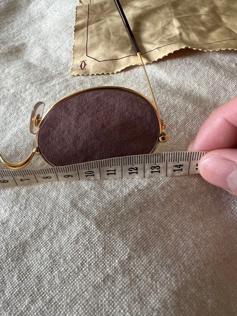 小物 90s old Cartier gold Boston l frame