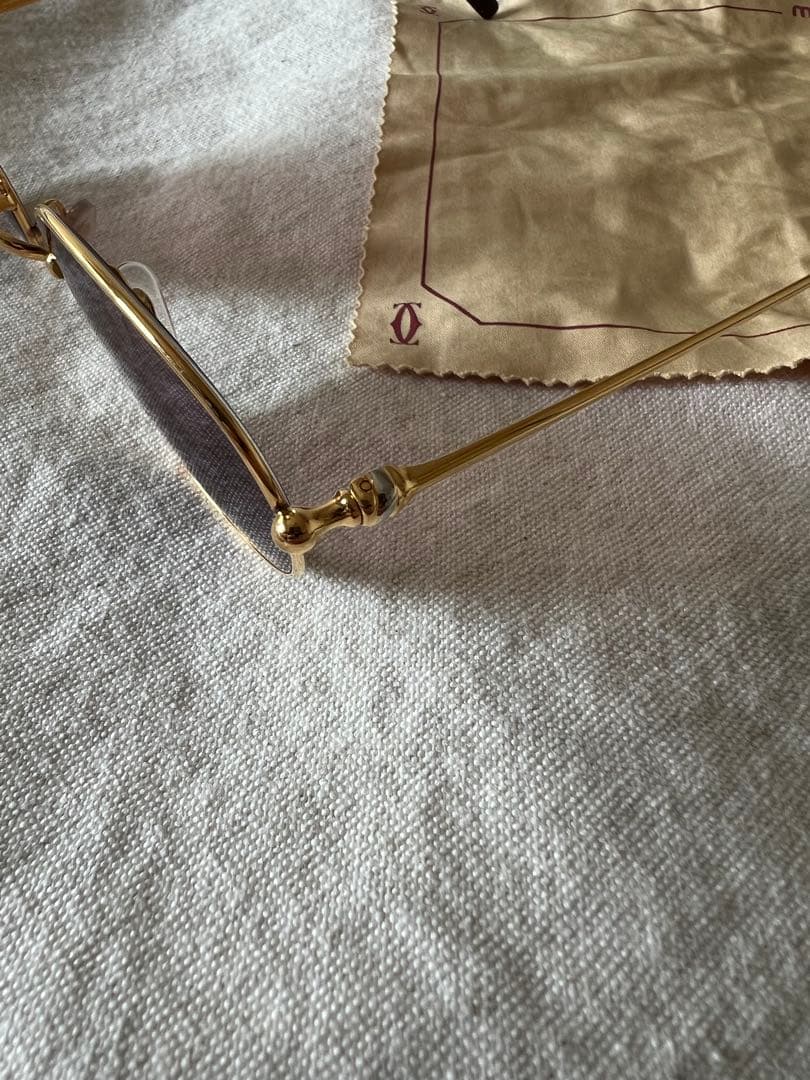 小物 90s old Cartier gold Boston l frame