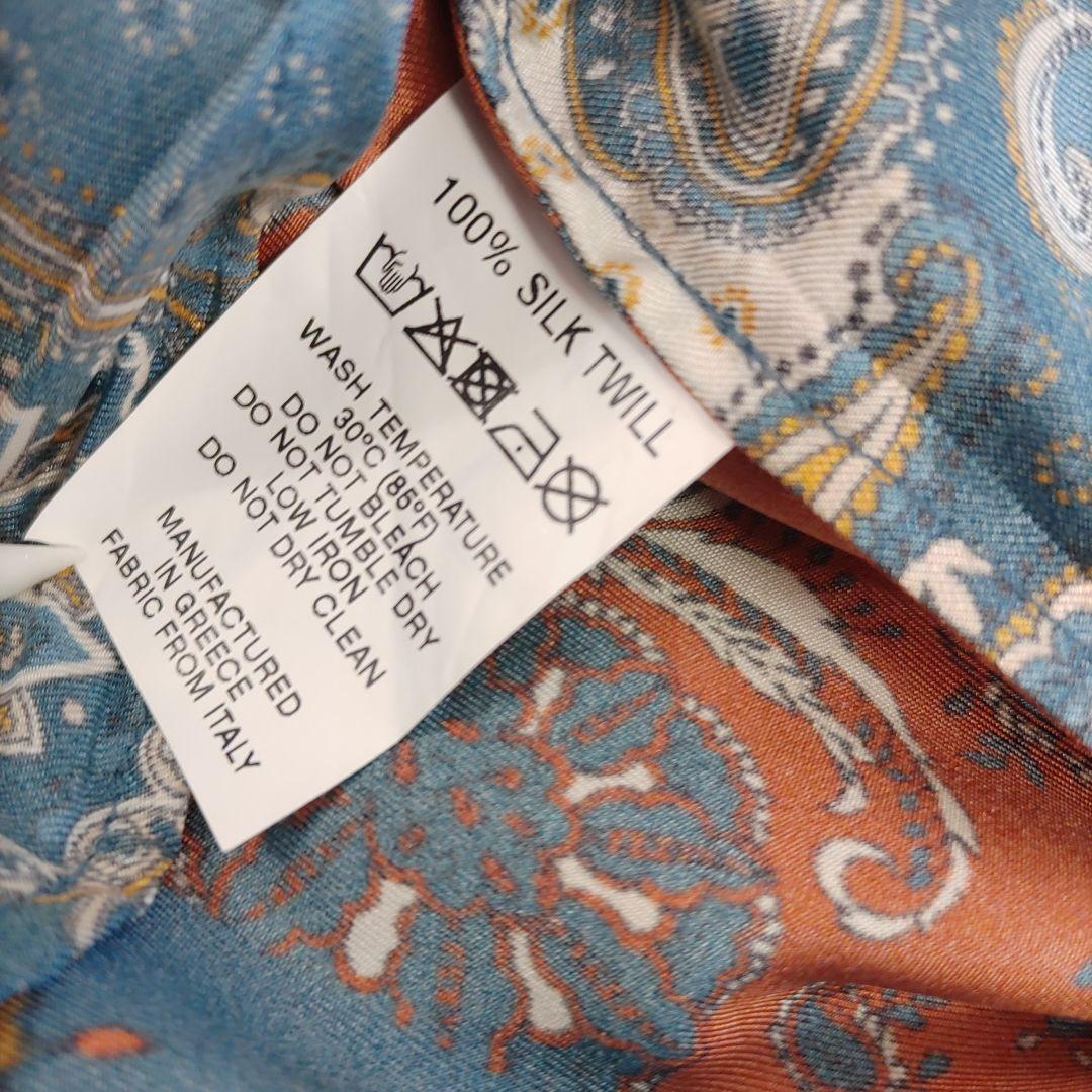 Evi Grintela シルク100％ シャツワンピース ペイズリー 総柄