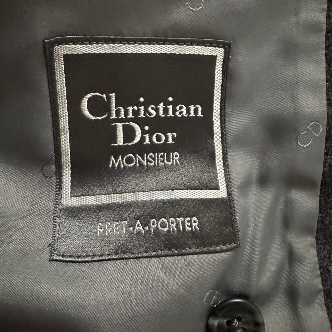 vintage Christian Dior テーラドジャケット　XL 銀ボタン
