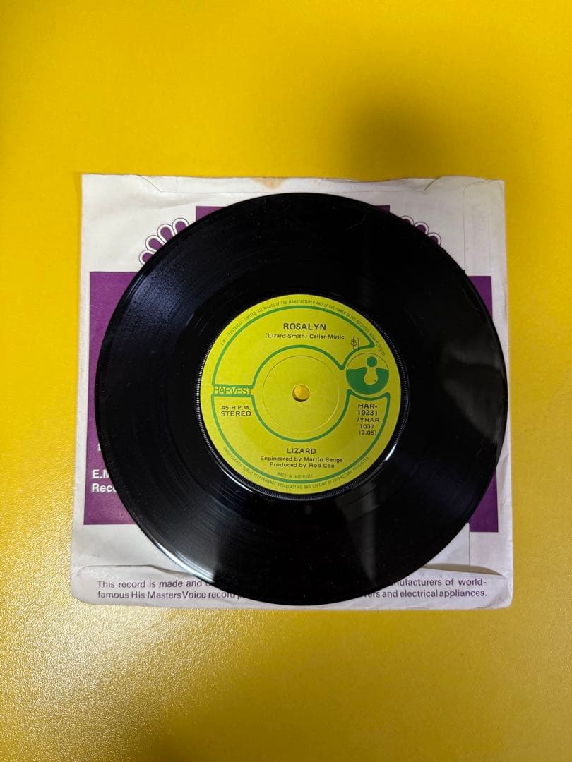 Lizard 7インチシングル Rosalyn / Cecil