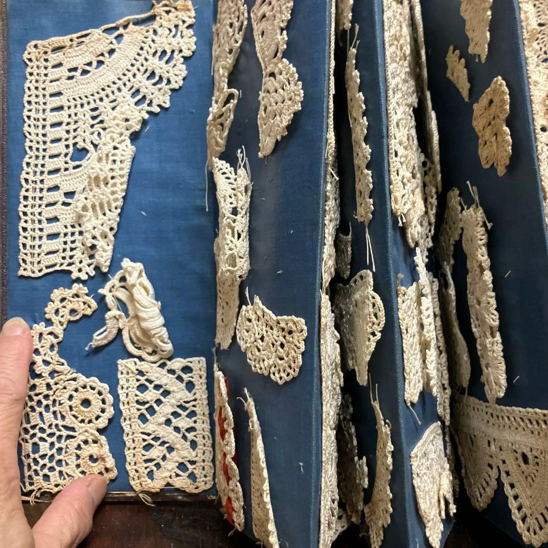 フランスヴィクトリア時代のレースの見本帳