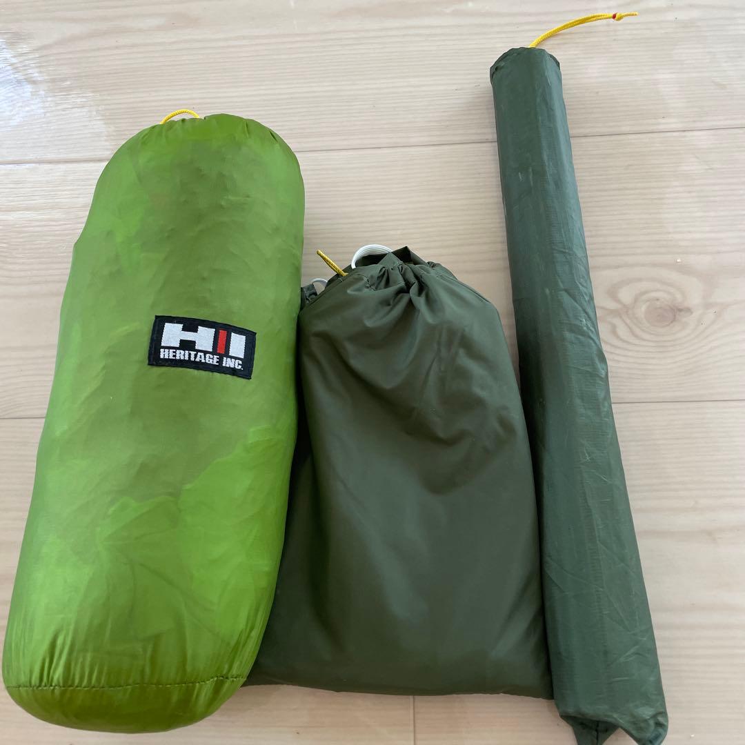 HERITAGE HI-REVO ヘリテイジ ハイレヴォ1人用山岳テント最軽量