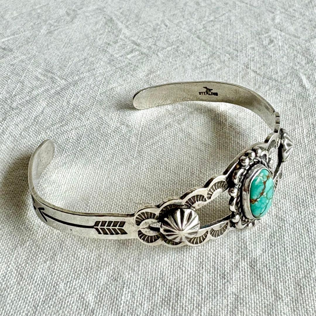 1940’s ヴィンテージ ナバホ バングル　スターリングシルバー　ターコイズ